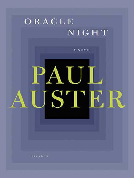 Title details for Oracle Night by Paul Auster - Wait list